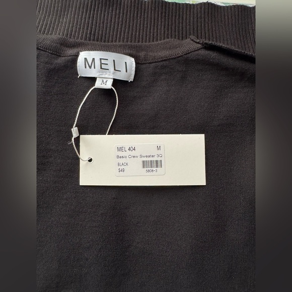 Fame on Central Meli Basic Crew Sweater in black size M - Picture 9 of 13